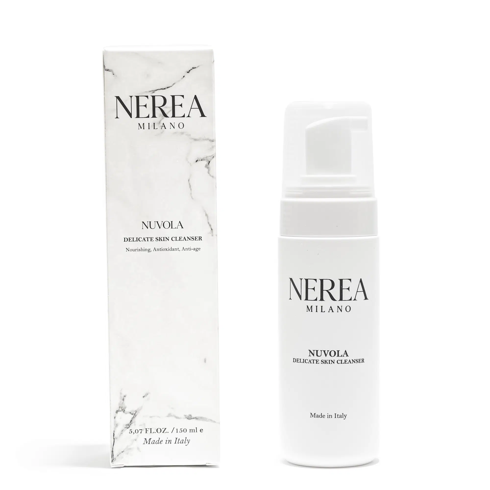 Nuvola Cleanser Box and Bottle