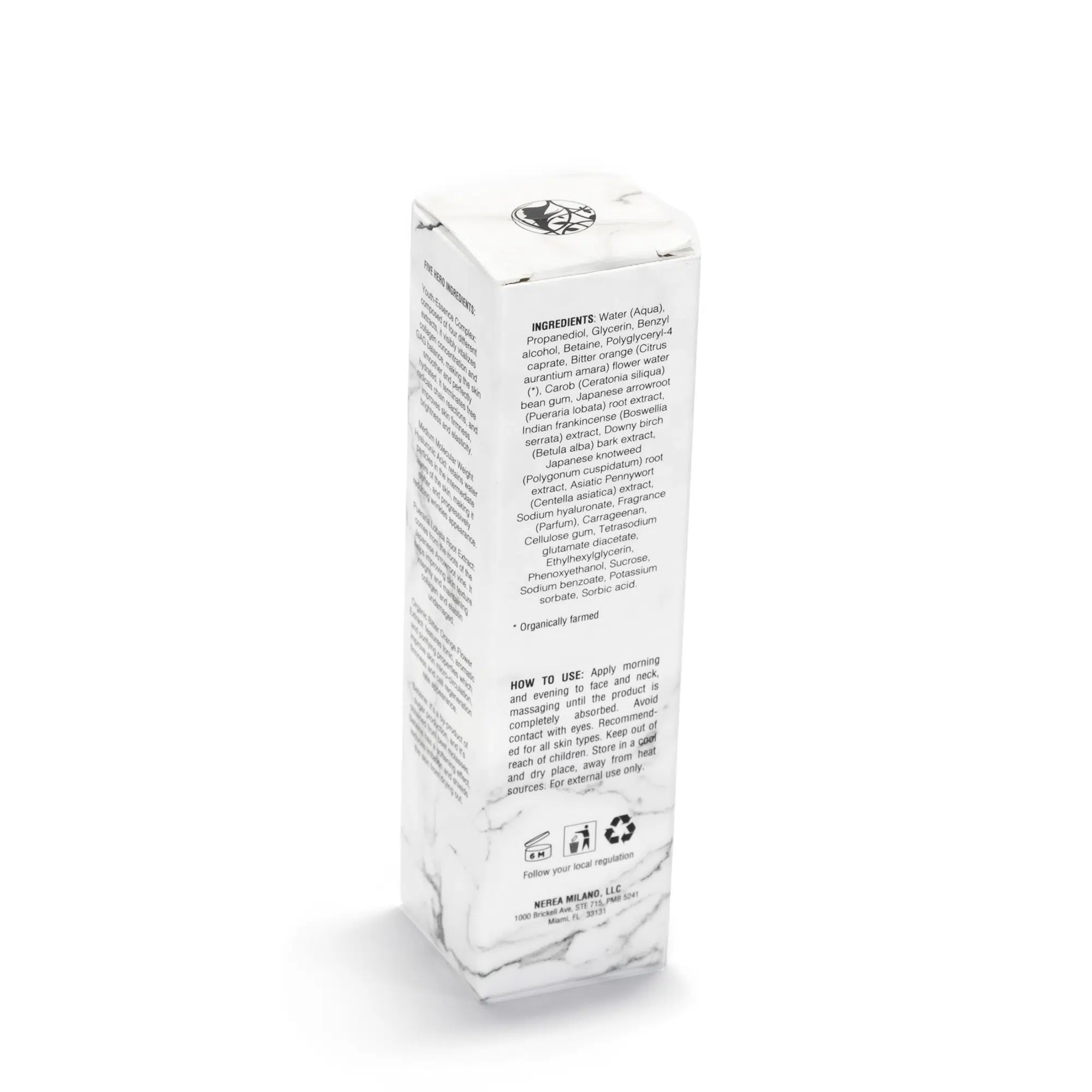 Sempreverde Face Serum Box Back